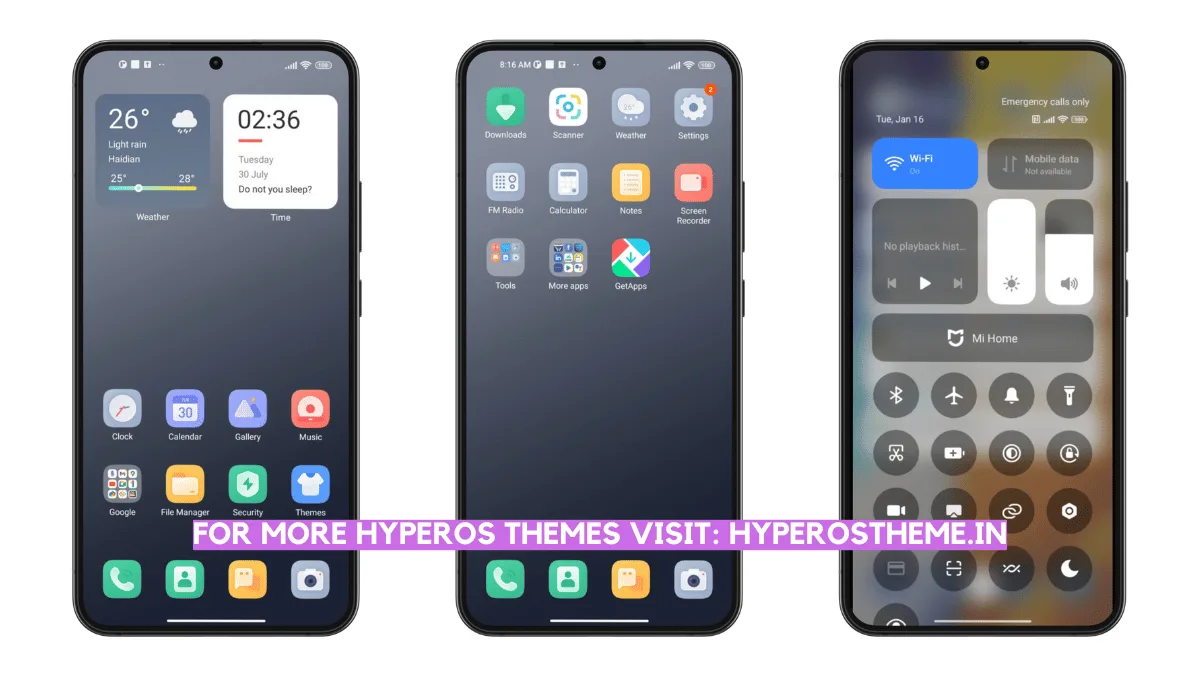 Concept GRAY HyperOS Theme