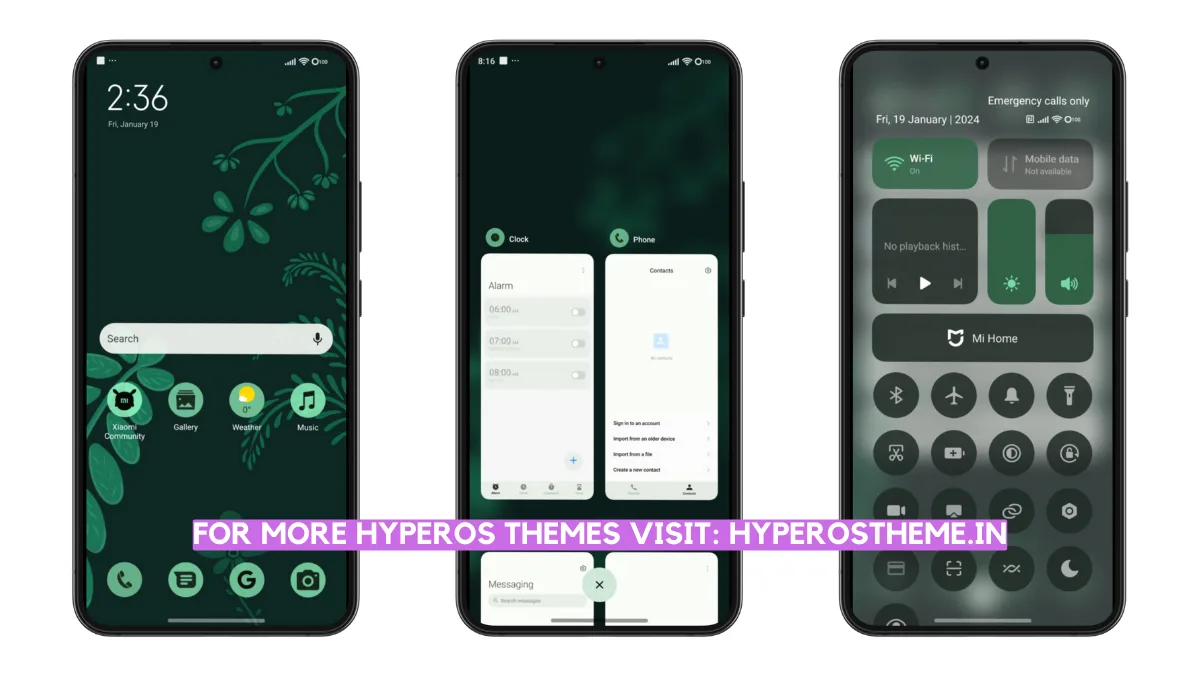 Pix Green HyperOS Theme