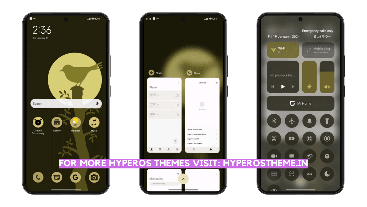 Pix Yellow HyperOS Theme