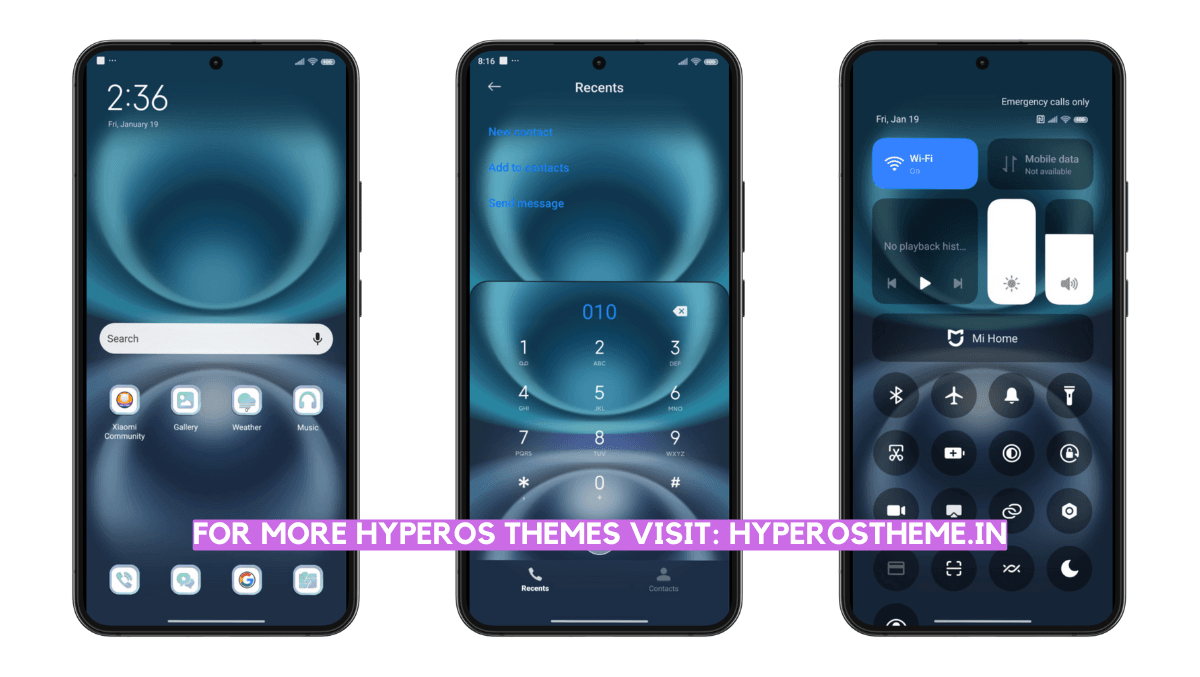 Purple Light HyperOS Theme