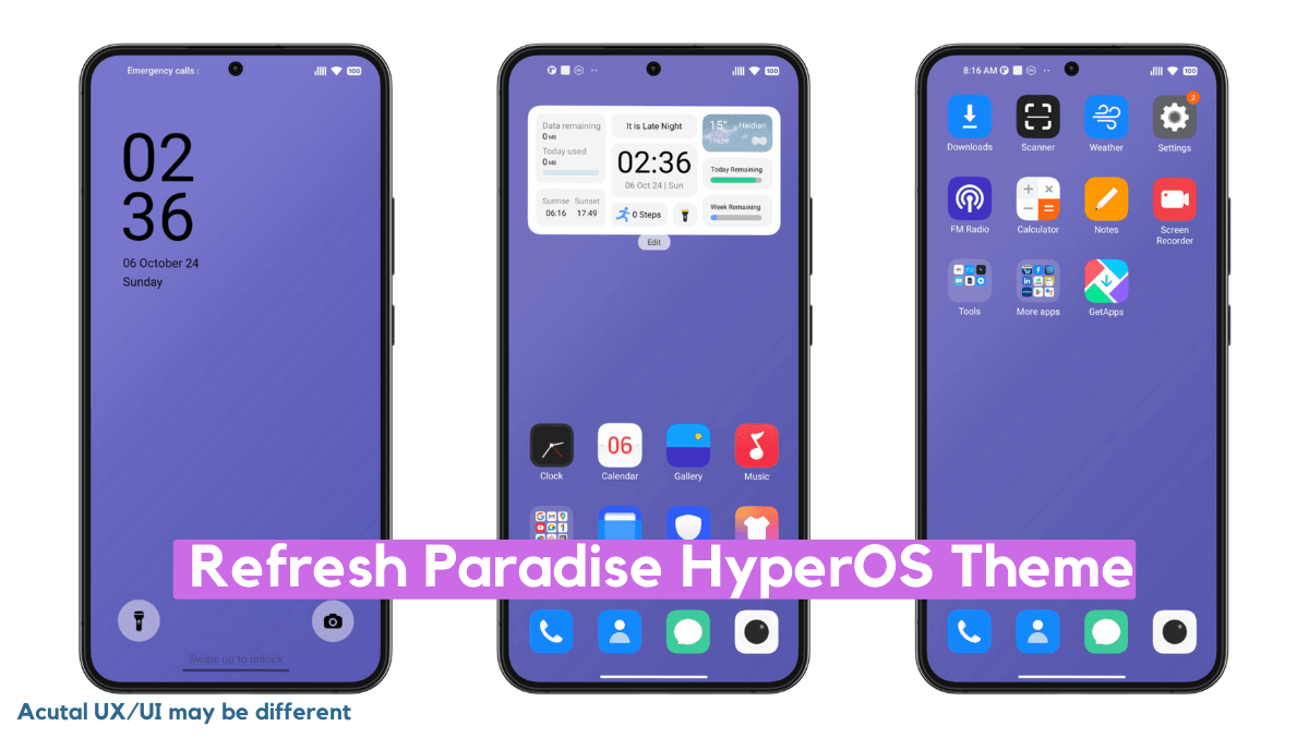 Refresh Paradise HyperOS Theme for Xiaomi with Dynamic Style Refresh Paradise HyperOS Theme for Xiaomi with Dynamic Style